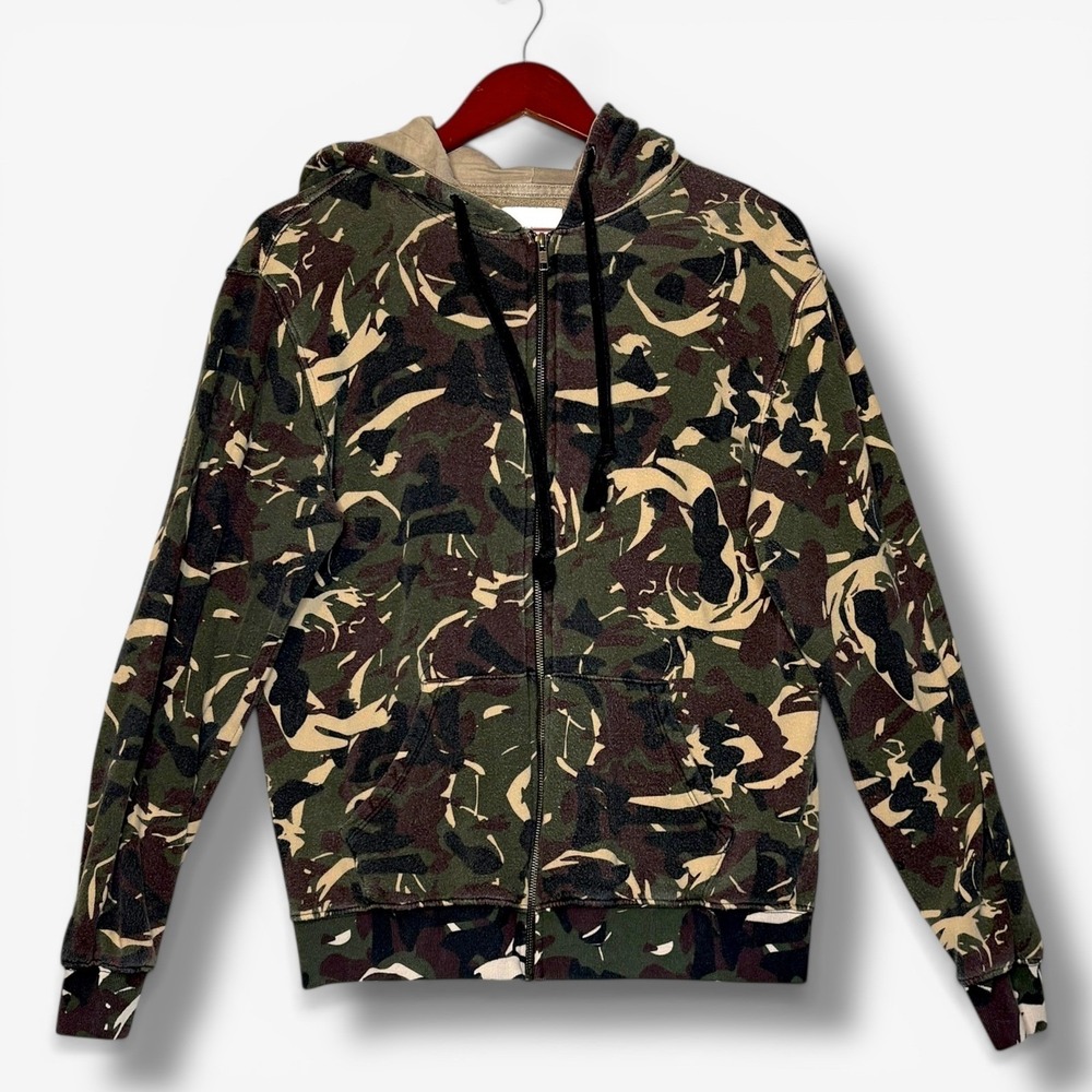 Spiritual‎ Gangster Mens Hoodie Small Camo 100% Cotton Made in USA Y2K Grunge